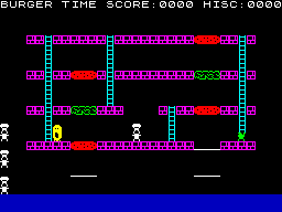 Screen from Burger Time