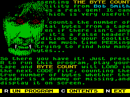Screen from The Byte Count