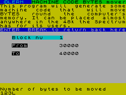 Screen from Bytes Mover