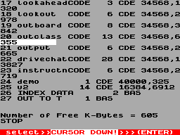 Screen from CAT&LOAD