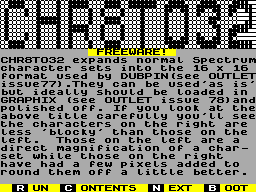 Screen from CHR8To32