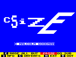 Screen from CSize
