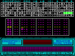 Screen from Cacofony Pro System