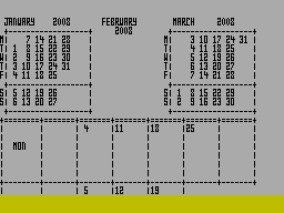 Screen from Cal-Plan