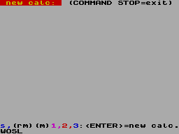 Screen from Calcomathic
