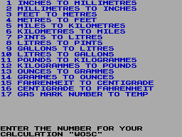 Screen from Calcular