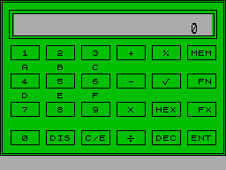 Screen from Calculator