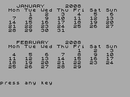 Screen from Calendar [1]