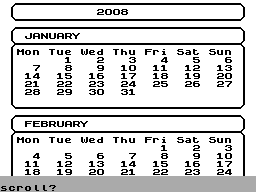 Screen from Calendar [2]