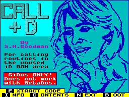 Screen from Call +D
