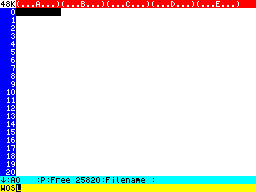 Screen from Campion the Spreadsheet
