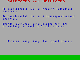 Screen from Cardioids and Nephroids