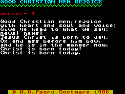 Screen from Carols