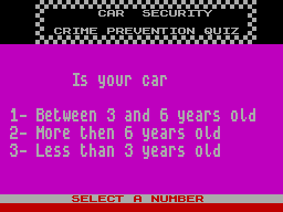 Screen from Carsec