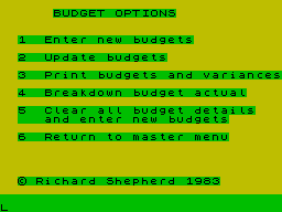 Screen from Cash Controller