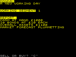Screen from Cashflow