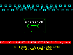 Screen from Cassette Manager