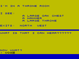 Screen from The Castle