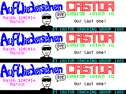 Screen from Castor Intro 10: Auf Wiedersehen