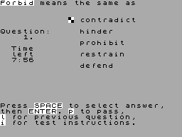 Screen from Cattell IQ Test