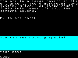 Screen from Cavern Chaos
