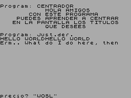 Screen from Centrador