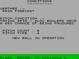 Screen from Champions of Cricket - Extended Version