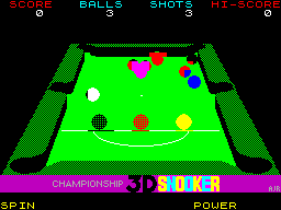 Screen from Championship 3D Snooker