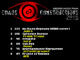 Screen from Chaos Constructions 2010 Beeper Music Compilation