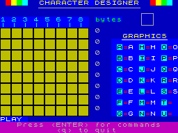 Screen from Character Designer