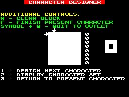 Screen from Character Designer