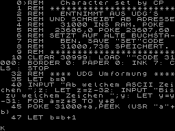Screen from Character Set