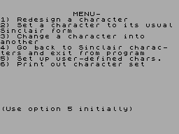 Screen from Character Set