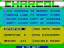 Screen from Charcol