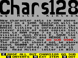 Screen from Chars128