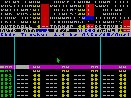 Screen from Chip Tracker