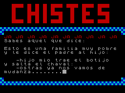 Screen from Chistes