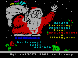 Screen from Chrismas128K Songs