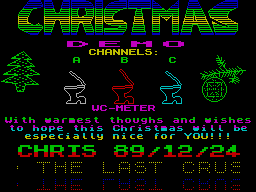 Screen from Christmas Demo