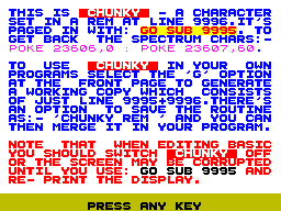 Screen from Chunky