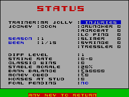Screen from Classic Trainer II