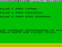 Screen from Claves