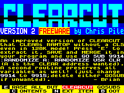 Screen from Clearcut version 2