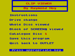 Screen from Clip Viewer