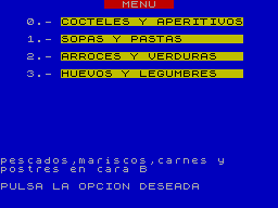 Screen from Cocina