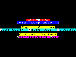 Screen from Code Compressor 1