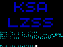 Screen from Code Cruncher