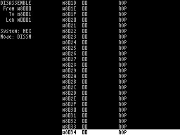 Screen from Code Disassembler
