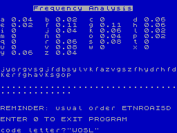 Screen from Codebreaker