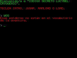 Screen from Codigo Secreto Lucybel: Cryogenic